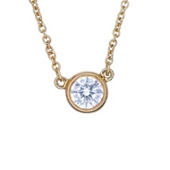 Tiffany & Co.) By the Yard 系列項鍊，成色極佳，5.6 毫米戒托，750 黃金（18K 黃金）鑲嵌鑽石。珠寶編號 0063。 [二手] 蒂芙尼 (TIFFANY&Co.)