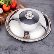 Stainless steel cover with explosion-proof glass wok cover