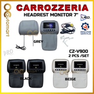[Installation Provided] Carrozzeria CZ-V900 7 inch LED Headrest Monitor LCD Colour With Universal Mo