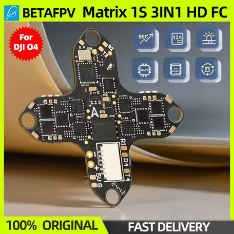 BETAFPV Matrix 1S 3IN1 AIO FC Brushless Flight Controller 2.4G ELRS RX Gyro BMI270 For O4 Air Unit M