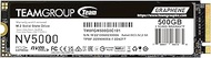 TEAMGROUP NV5000 500GB SLC Cache NVMe PCIe Gen4x4 M.2 2280 Laptop, Desktop SSD Read/Write Speed up t