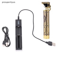 [Prs] USB Rechargeable T9 Electric Hair Clipper trimme Cordless Shaver Trimmer Charger [DDD]