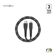 Energea สายชาร์จ  Anti-Oxidation 1.5M รุ่น NyloFlex USB-A to Lightning C89 - Black