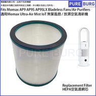 淨博 - 適用於 Momax Ultra-Air IoT Mist AP9 AP9s AP9SLX 無葉風扇/放濕空氣清新機替換用濾網濾芯