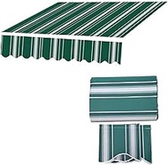 Retractable Patio Awning 13x10 Feet Replacement Fabric 280g/m² Uv & Water-Resistant 100% Polyester C
