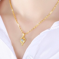 【Ready Stock 】rantai leher emas 916 necklace Emas Loket Nama Emas 916 tulen for women