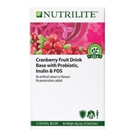 Amway Nutrilite Cranberry Fruit Drink Base With Probiotic, Inulin & FOS (2g * 30 Packs)