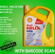 oli shell hx 6 ( 10w-40)  kemasan 4 liter