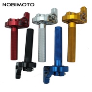 New High Performance 4 color Aluminum Twist Throttle Grips Cable Fit for Cr 80 85 125 Cc 250cc Pit D