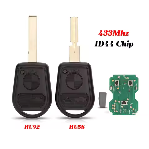 jingyuqin For BMW Z3 E31 E32 E34 E36 E38 E39 E46 Z3i Smart Remote Car Key 433Mhz PCF7935 Chip Fob 3 