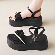 CROSS SHRIMP SANDAL WITH JEWELS - 7CM HIGH - PARTY - WORK - PLAY