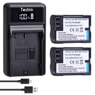 2-Pack BLM-1, BLM-01, PS-BLM1 Battery and LED USB Charger for Olympus C-5060, C-7070, C-8080, E-1, E