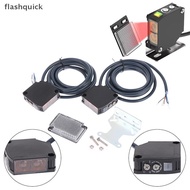 flashquick Photoelectric Sensor E3JK-RR12 RR11 Retro-reflective Universal Relay Output Square Optica