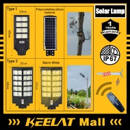 KEELAT lampu solar light outdoor lighting Waterproof lampu Solar jalan street light Remote Control L