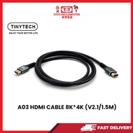 A03 HDMI CABLE 8K*4K (V2.1/1.5M)