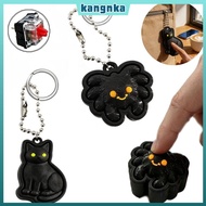 KANGNKA Clicker Fidget Keychain,  Printed Quiet Tactile Clicking Clicker Fidget Toy,  Pressable Clic