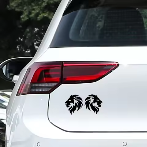 2PCS/SET Stylish Lion - head Sticker Pack - Great for Boosting Visual Appeal with Majestic Elements