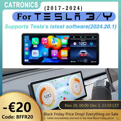 CATRONICS Tesla Model 3 Head Up Display Digital Dashboard Carplay for Tesla Model Y 2024 HighlandHUD