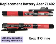 Acer Aspire One 14 Z1401 Z1402 Z1402-C6YW 1402-394D Z1402-C6UV Z1402 Z1402-343F 18650-00-01-3S1P-0 3