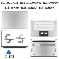 For Huawei MateBook D15 BOD-WFH9 WDH9 Boh-WAQ9L BOHL-WFQ9 BOB LCD Back Cover Bezel Palmrest Bottom