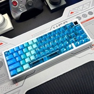 Hawaiii Snow Mountain Keycap Large Set PBT Sublimation+PC Impression Height Adaptation Mega Lion/atk