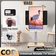 Rotating TV Stand 26-75 Inch Universal Adjustable Mobile TV Stand TV Floor Stand Pendakap TV