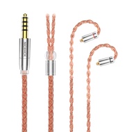 NiceHCK OrangeSir 8 Core 6N OCC+High Conductivity Copper Mixed HIFI Earphone Cable 3.5/2.5/4.4mm MMCX/0.78/N5005 Pin for FH5 nicehck cable