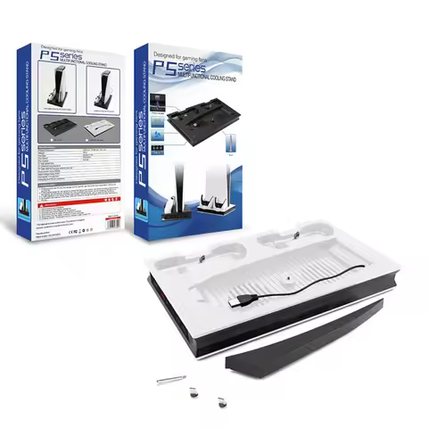 Cooling Fan For Sony PS5 Playstation 5 Game Console Play Station PS 5 Stand Accessories Control Char