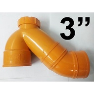 PVC P-TRAP 3" FOR SANITARY P TRAP PTRAP ORANGE