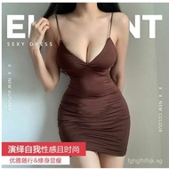 sexy Sexy is suitable for ruchedlow-cutshortdeepsummerv Fold nightclubbodycon Deep tightv Bring the 