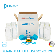 DURAN YOUTILITY ขวดแก้วเก็บน้ำผักผลไม้สกัดเย็น และ อื่น ๆ ดีที่สุด ของแท้ 100%  Made in Germany ขวดแ