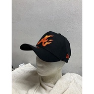 NE 9 Forty A Flamin Atlanta Braves Black Cap Baseball Cap Snapback Adjustable