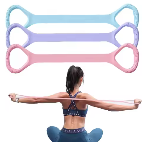 8-shaped resistance band for fitness, elastic rubber band for training, home exercise, yoga, gym equ