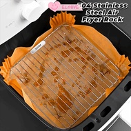 ELO11VE Air Fryer Rack, 304 Stainless Steel Thicken Cooking Rack, Durable With Foot Round Square Coo