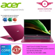 Acer Swift 3 SF314-511-532H 14'' FHD Laptop Red ( I5-1135G7, 8GB, 512GB SSD, Intel, W10, HS )2 Year Warranty