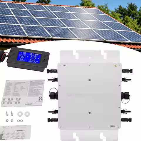 1200W Grid Tie Micro Inverter, 110V Solar Panel Smart Inverter, 32-bit DSP SPWM Control Six Protecti