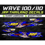 ✓❣Wave 100 JRP x Daeng Decals Sticker (BLUE)