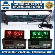 (BISA COD)JAM DINDING DIGITAL LED BESAR 3615 MEJA MASJID - FITUR KALENDER JAM ALARM JUMBO