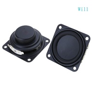Will 2Pcs 5W 4Ohm Speakers 40mm Square Shape Loudspeaker Subwoofer Multimedia Portable Speakers Ampl