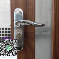 門拉手.臥室內門鎖房門家用通用型洗手間室內房間門把手鋁合金帶鑰匙單門把手