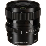 SIGMA - 20mm f/2 DG DN Contemporary 鏡頭 適用於 Sony E (平行進口)