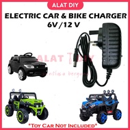 ALATDIY 6V/12V Kids AC To DC Adapter Converter 6V 12V Pengecas Charger Mainan Kereta Motor Budak
