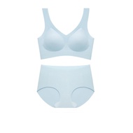 Jollynn Cloud Setเสื้อชั้นในและกางเกงใน Braless Cloud Zero Touch (W Strap)+ Panties (Mid-low waist)