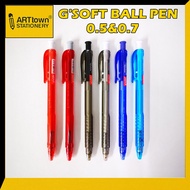[ARTTOWN] G'SOFT  RETRACTABLE BALL PEN 0.5 / 0.7