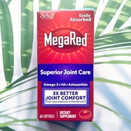 (Schiff®) MegaRed Superior Joint Care Omega-3 + HA + Astaxanthin 3X Better Joint Comfort 60 Softgels