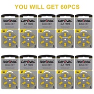 6-60PCS Rayovac Extra Hearing Aid Batteries Battery A10 10A PR70 10 Zinc Air Battery For Digital Hea