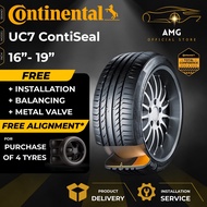 Continental UC7 Conti SEAL UltraContact 7 Car Tyre (FREE INSTALLATION) 16 17 18 19 Inch Tayar Kereta