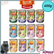 CINDY RECIPE FAVOURITE CAT CANNED PET FOOD [GRAIN-FREE/400G CANS] MAKANAN BASAH KUCING MURAH Sedap M