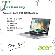Acer Aspire 3 A315-510P-33C0 Pure Silver