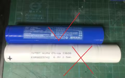 CS 6.4V 3200mAh Flashlight Battery ILIF-3006526 for Maglite ML125, ML150LR, ML150LRX, Please double 
